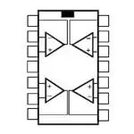 LMV324IYPT Operational amplifier-operational amplifier low power rail-to-rail input/output op-amp