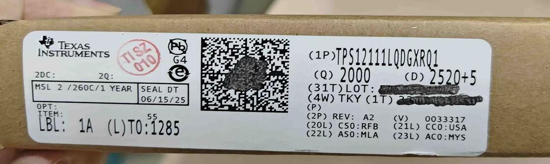 TPS12111LQDGXRQ1  TPS1211-Q1 3.5V to 40V high-side driver for automobile with protection and diagnosis functions.