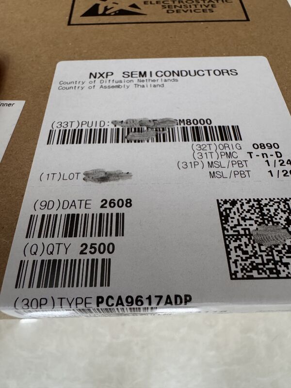 PCA9617ADP  Is a CMOS integrated circuit, which can level shift in low voltage (0.3V to 5.5V) and high voltage (2.2V to 5.5V) fast mode enhanced (FM+) IC bus or SMBus application.